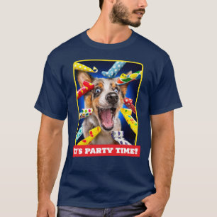 Camiseta Assopradores de Festa de Cachorro Feliz