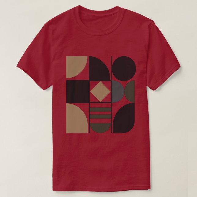 Camiseta Assorted Shapes Dark T-Shirt (Frente do Design)
