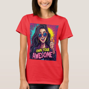 Camiseta Assuma Seu Poder Inspiração Negrita e Personaliz