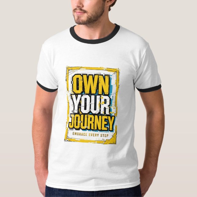 Camiseta Assuma sua Jornada Abrace os Passos (Frente)