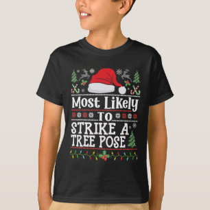 Camiseta Assuma uma Pose de Árvore - Posição de Yoga Engraç