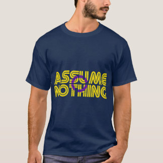 Camiseta Assume Nothing Intersex Flag Colors Intersex