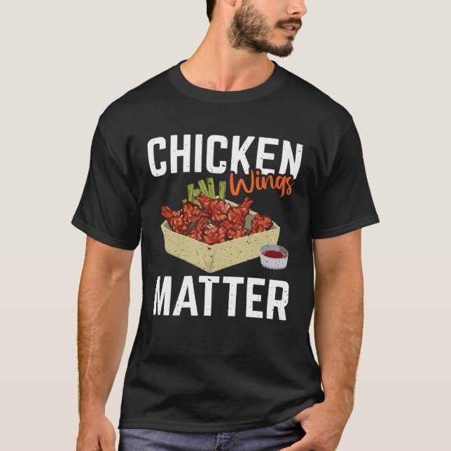 Camiseta Assunto de Asa de Frango   Comida (Frente)
