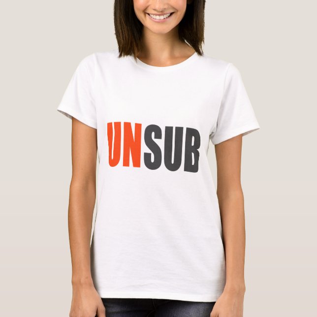 Camiseta Assunto do desconhecido de Unsub (Frente)