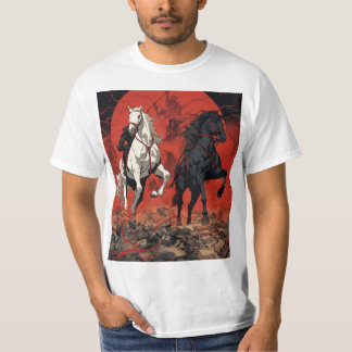 Camiseta Assunto: Joia Galopante: Cavalos de Cartoon em Cam