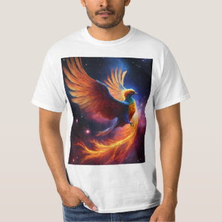 Camiseta Assunto: Nebula Phoenix: Um Pássaro Cósmico de Gal