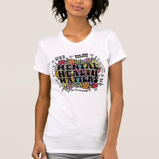 Camiseta Assuntos de Saúde Mental, Cota Floral Retroativa,