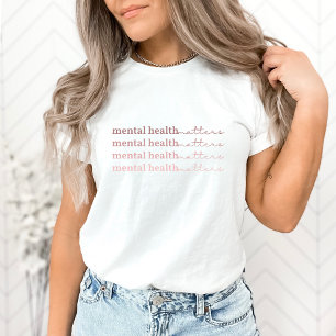 Camiseta Assuntos de Saúde Mental Cotação IV Rosa Claro