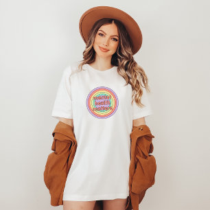 Camiseta Assuntos de Saúde Mental Doces De Pêssego Para C