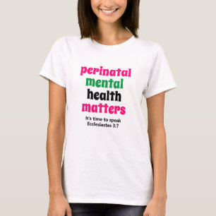 Camiseta Assuntos de Saúde Mental Perinatal