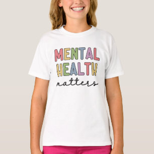 Camiseta Assuntos de Saúde Mental Sensibilização para a s