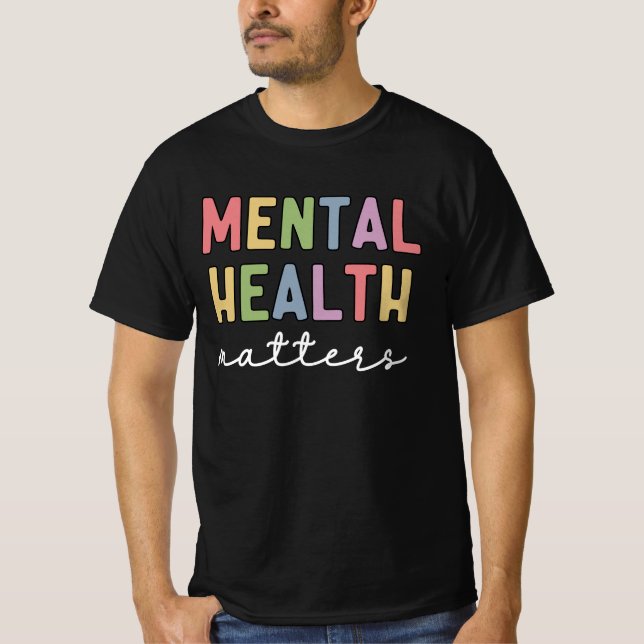Camiseta Assuntos de Saúde Mental | Sensibilização para a s (Frente)