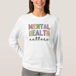 Camiseta Assuntos de Saúde Mental Sensibilização para a s