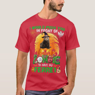 Camiseta Assusta-Te Em Frente Aos Zumbis Para Salvar O Meu 