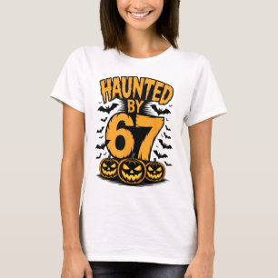 Camiseta Assustador Assombrado Assombrado 67 Meme Seis Sete