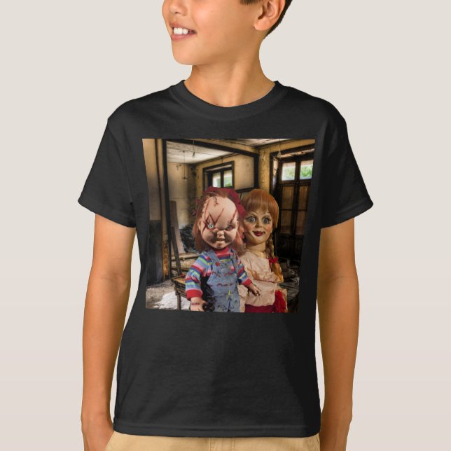Camiseta Assustador Dia das Bruxas. (Frente)