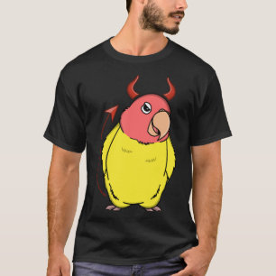 Camiseta Assustador do diabo papagaio I Peach encarou Lutin
