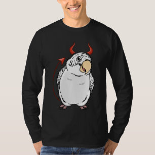 Camiseta Assustador do diabo papagaio I White Budget Budger