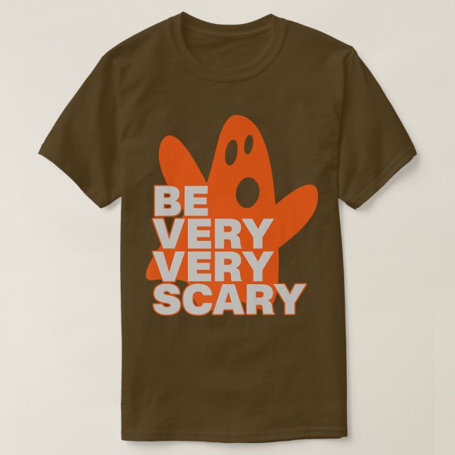 Camiseta Assustador Do Halloween, Fantasma, Seja Muito Assu (Frente do Design)