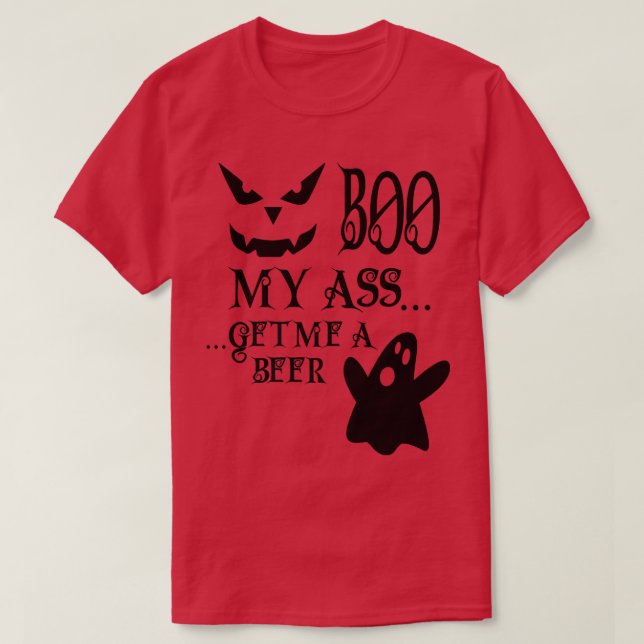 Camiseta Assustador do Halloween Ghost Pumpkin Face (Frente do Design)