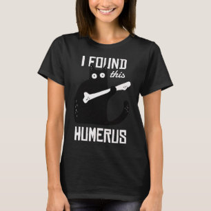 Camiseta Assustador Eu Encontrei Este Humero Gato Negro Hum