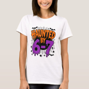 Camiseta Assustador Fantasma 67 Meme Seis Sete 6-7 Humor En