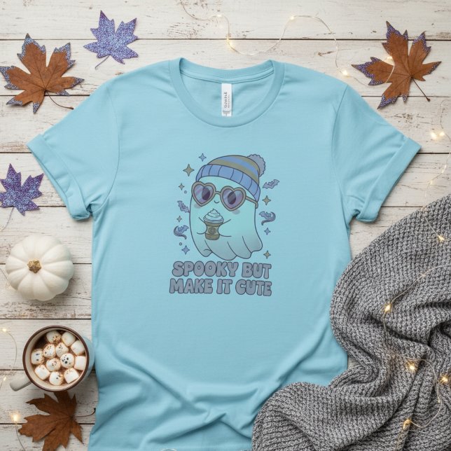 Camiseta Assustador, mas Deixe-o um Fantasma de Halloween F (Criador carregado)