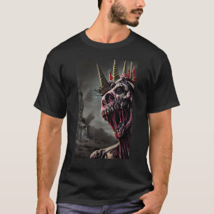 Camiseta Assustador Zombie Unicorn Zombiecorn Halloween