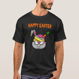 Camiseta Assustadora Coelhinha Zombie Bunny Eggs Hunti