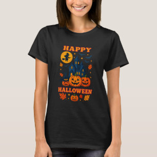 Camiseta Assustadora de Casa Assombrada, Abóbora e