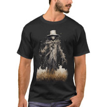 Camiseta Assustadora de Espantalho de Halloween