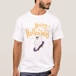 Camiseta Assustadora de Fantasma de Skate