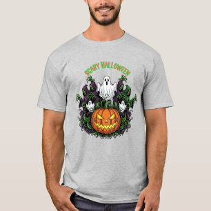 Camiseta Assustadora de Fantasma e Ceifador de Hal