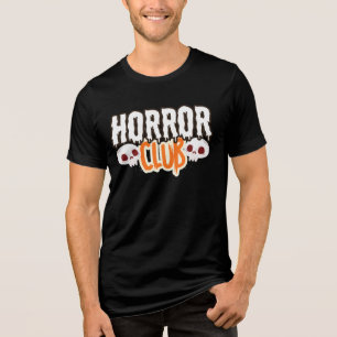 Camiseta Assustadora de Halloween Caveiras Clube d