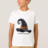 Camiseta Assustadora de Halloween com Chapéu de Br