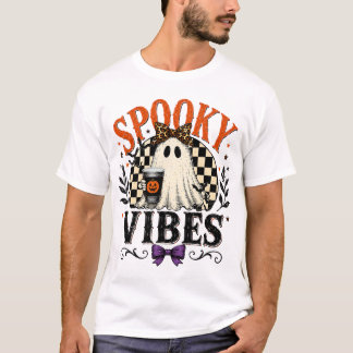 Camiseta Assustadora de Halloween Retro Fofa