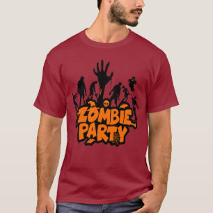 Camiseta Assustadora de Zumbi de Halloween Engraça