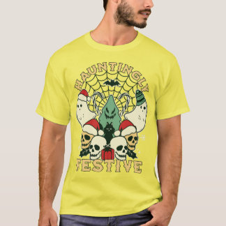 Camiseta Assustadoramente Festivo: Halloween Encontra Cheer