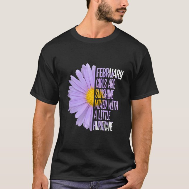 Camiseta Áster da Margarida de Fevereiro (Frente)