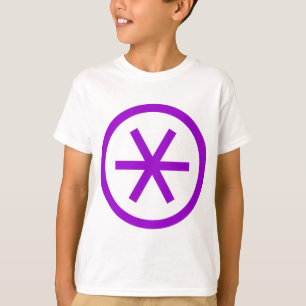 Camiseta Asterisco dentro de um círculo