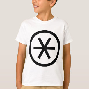 Camiseta Asterisco dentro de um círculo
