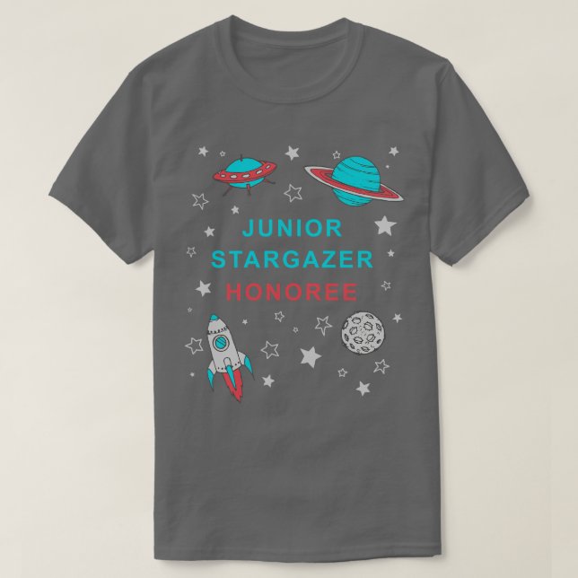 Camiseta Asteroid City Junior Stargazer Honoree (Frente do Design)