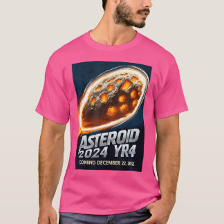 Camiseta Asteroide 2024 Ano4 Dezembro 2032 Astronomia