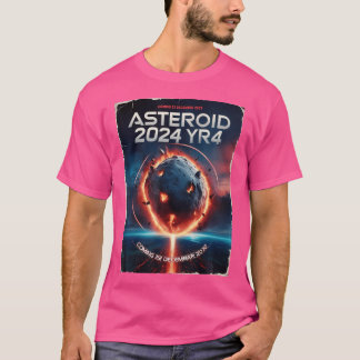 Camiseta Asteroide 2024 Ano4 Dezembro 2032 Astronomia