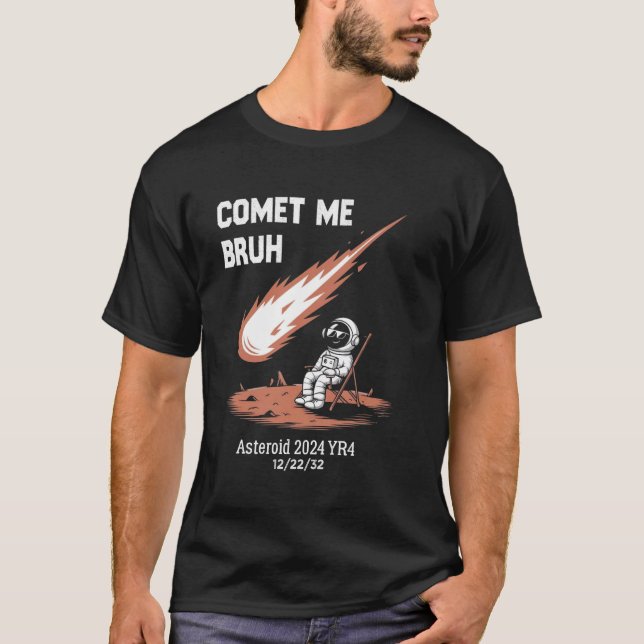 Camiseta Asteróide 2032 Asteróide 2024 YR4 Dezembro 2032 As (Frente)