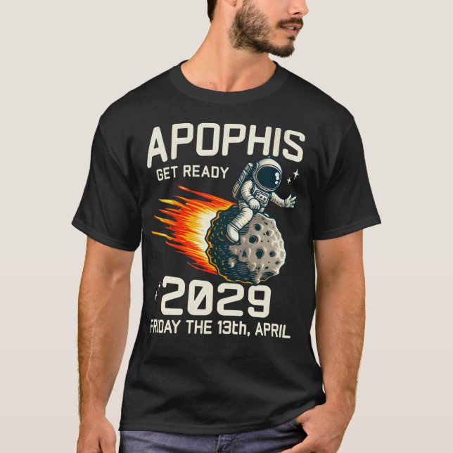 Camiseta Asteroide Apophis 2029 Astronauta Engraçado (Frente)