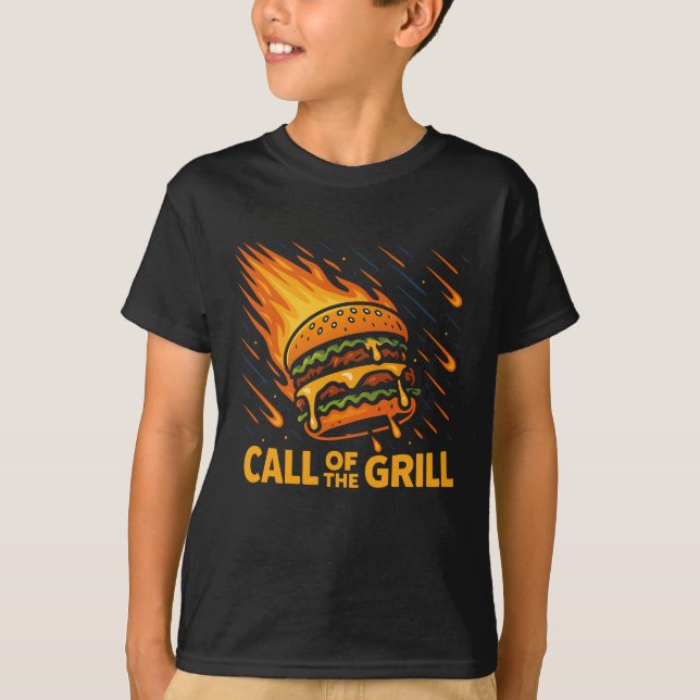 Camiseta Asteroide Burger Call Of The Grill (Frente)