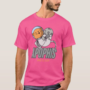 Camiseta Asteroide Engraçado Apophis 2029, Meteoro De Gatos