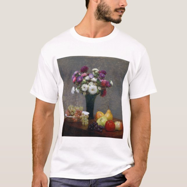Camiseta Asters and Fruta, Henri Fantin-Latour (Frente)