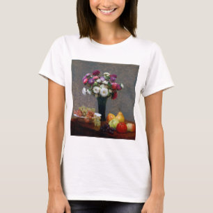 Camiseta Asters e Frutas, Henri Fantin-Latour